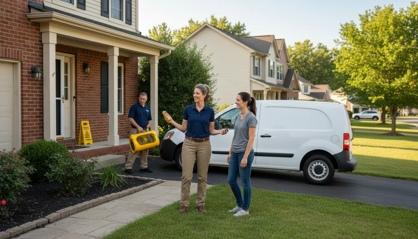 Residential water damage restoration in Saint Helen, MI